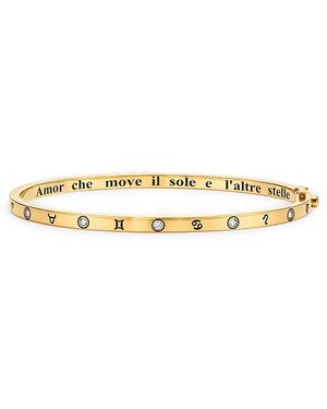 Temple St. Clair 18K Celestial Diamond Bangle Bracelet - Metallic