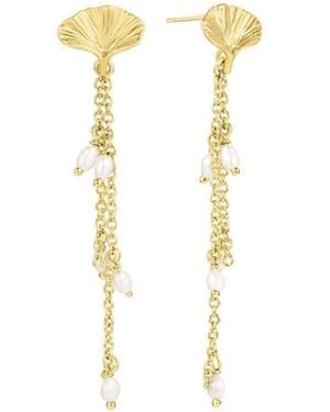 SET & STONES Rene Pearl Earrings - Metallic
