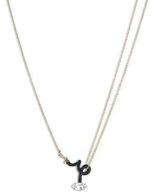 Bea Bongiasca 9K & Sterling You'Re So Vine Rock Crystal Pendant Necklace, 15-15.75 - Metallic