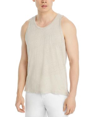Alex Crane Linen Tank Top - White