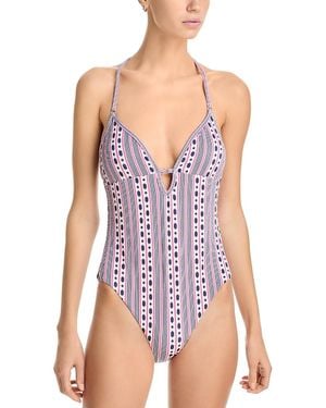 Aqua Swim Ring One Piece Swimsuit - Purple