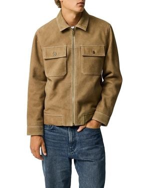 Rodd & Gunn Waitomo Caves Suede Leather Jacket - Natural
