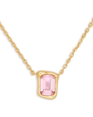 Kate Spade Molten Glass Pendant Necklace, 16-19 - Pink