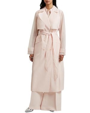 Ted Baker Aplysia Organza Trench Coat - Natural