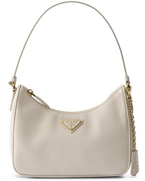 Prada Re-Edition 2005 Saffiano Leather Mini-Bag - Gray