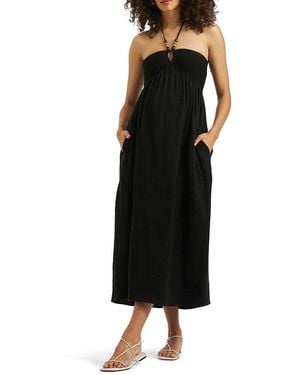 Ripe Maternity Evie Crochet Dress - Black