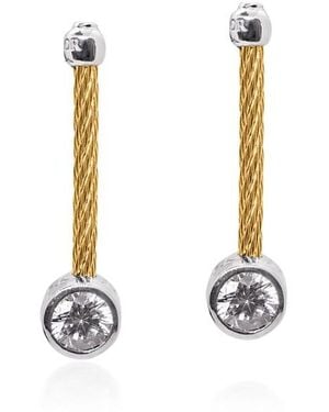Alor Day Diamonds Round Drop Earrings, 1.00 Tcw Lab Grown Diamonds - Metallic