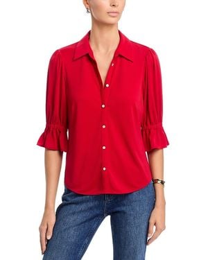 Cinq À Sept Matte Jersey Fiona Top - Red
