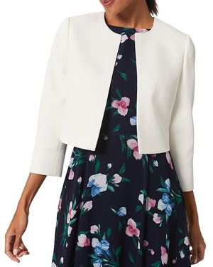 Hobbs Elize Open Front Jacket - White