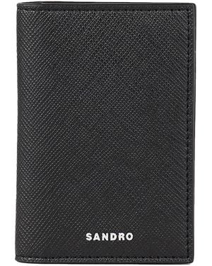 Sandro Fw24 New Card Holder - Black