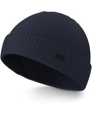 BOSS Fati Ribbed Beanie - Blue