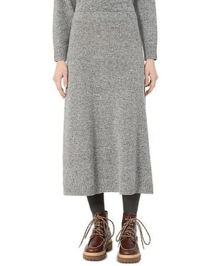Weekend by Maxmara Wkdaloa Knit Midi Skirt - Gray