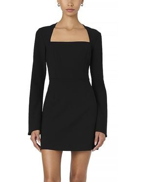 French Connection Whisper Long Sleeve Dress - Black