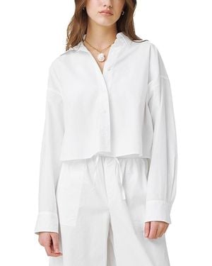 Splendid Mallory Cropped Shirt - White