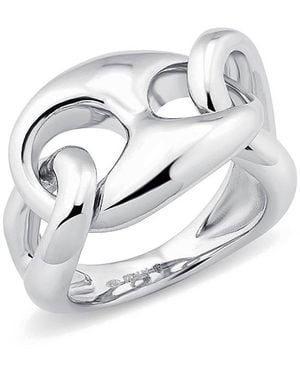 Oradina Sterling Take Me There Mariner Ring - White