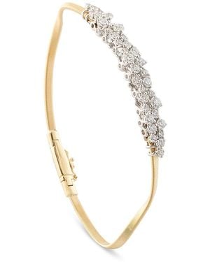 Marco Bicego 18K Marrakech Diamond Graduated Cluster Bangle Bracelet - Metallic