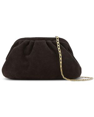 Reiss Mia Suede Clutch - Black