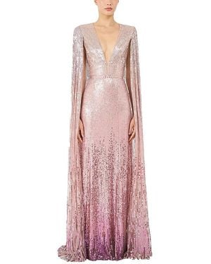 Jenny Packham Easy Breezy Sequin-Embellished Maxi Dress - Pink