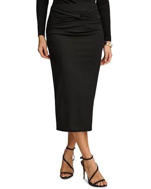 Donna Karan Donna Karan Twist Waist Skirt - Black