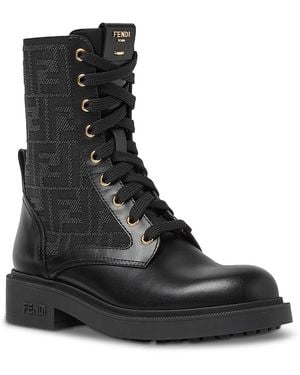 Fendi Filo Biker Boots - Black