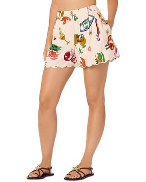 Astr Margo Relaxed Shorts - Multicolor