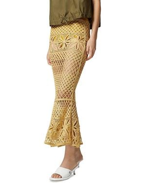 Pinko Crispo Fantasy Net Skirt - Metallic
