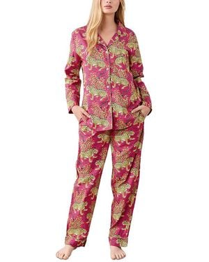 Printfresh Bagheera Long Pajama Set - Red
