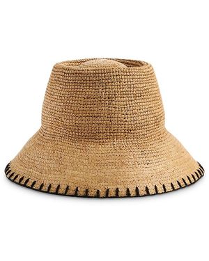 Madewell Blanket Stitch Raffia Straw Sun Hat - Natural