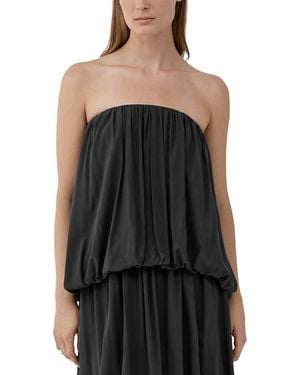 St. Agni Strapless Balloon Top - Black