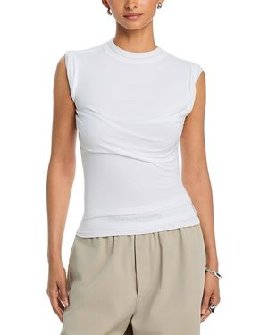 Alexander Wang Twisted Layered Bust Tee - White