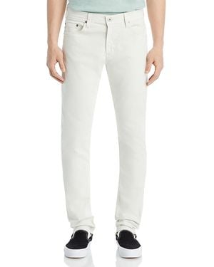 AG Jeans Tellis 34 Slim Fit Twill Trousers - White
