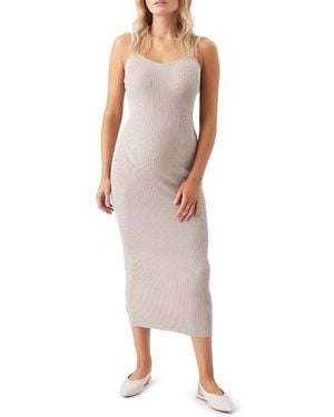 Ripe Maternity Celine Rib Knit Dress - Multicolor