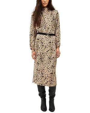 Ba&sh Hoelia Printed Midi Dress - Natural