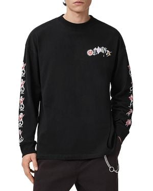 AllSaints Gardens Crewneck Tee - Black