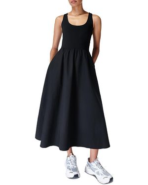 Sweaty Betty Explorer Ribbed Midi Dress in Gray | Lyst Sweaty Betty Explorer Ribbed Midi Dress in Gray | Lyst