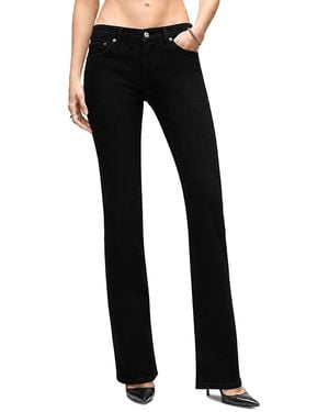 RE/DONE The Low Rise Micro Bootcut Jeans - Black