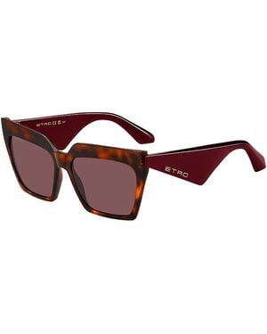 Etro Rectangular Sunglasses, 58Mm - Brown