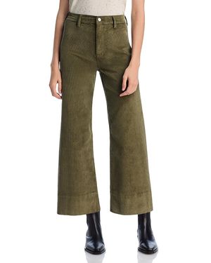 Pistola Penny Cropped Corduroy Pants - Green