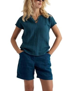 Seasalt Cornwall Landscape Top - Blue