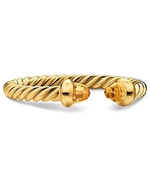 David Yurman Micro Cablespira Flex Open Ring - White
