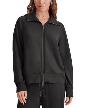 Splendid Supersoft Zip Up Sweatshirt - Black