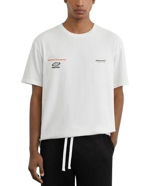 Reiss Mclaren Born Racers Logo T-Shirt - White