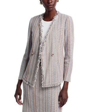 Misook Wrinkle Resistant Knit Jacket - Gray