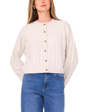 1.STATE Cable Knit Cardigan - White