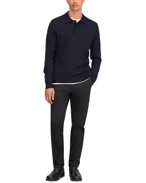NN07 Serge Regular Textured Polo Sweater - Blue