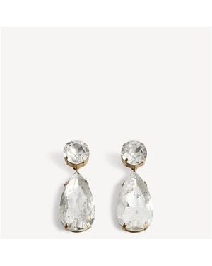 Balenciaga Gala Pendant Earrings - White