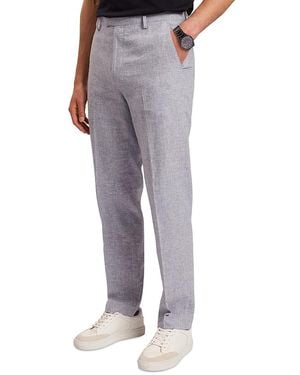 Ted Baker Givrant Slim Fit Linen Pants - Gray