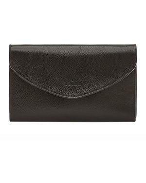 Il Bisonte Bigallo Leather Convertible Clutch - Black