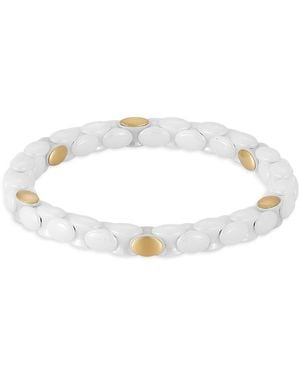 Demeglio 18K & Ceramic Anacondino Bracelet - White