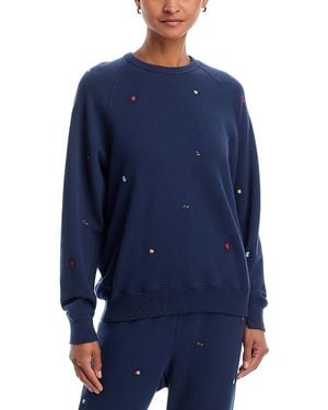 The Great Floral College Sweatshirt - Blue